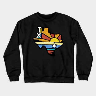 Texas State Outline Crewneck Sweatshirt